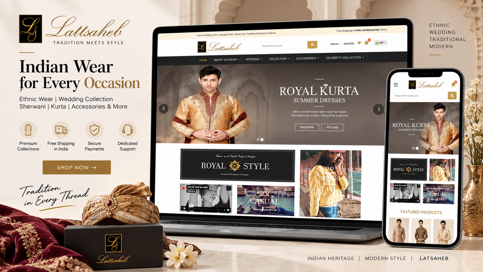 Lattsaheb — Mens Ethnic Fashion & Apparel