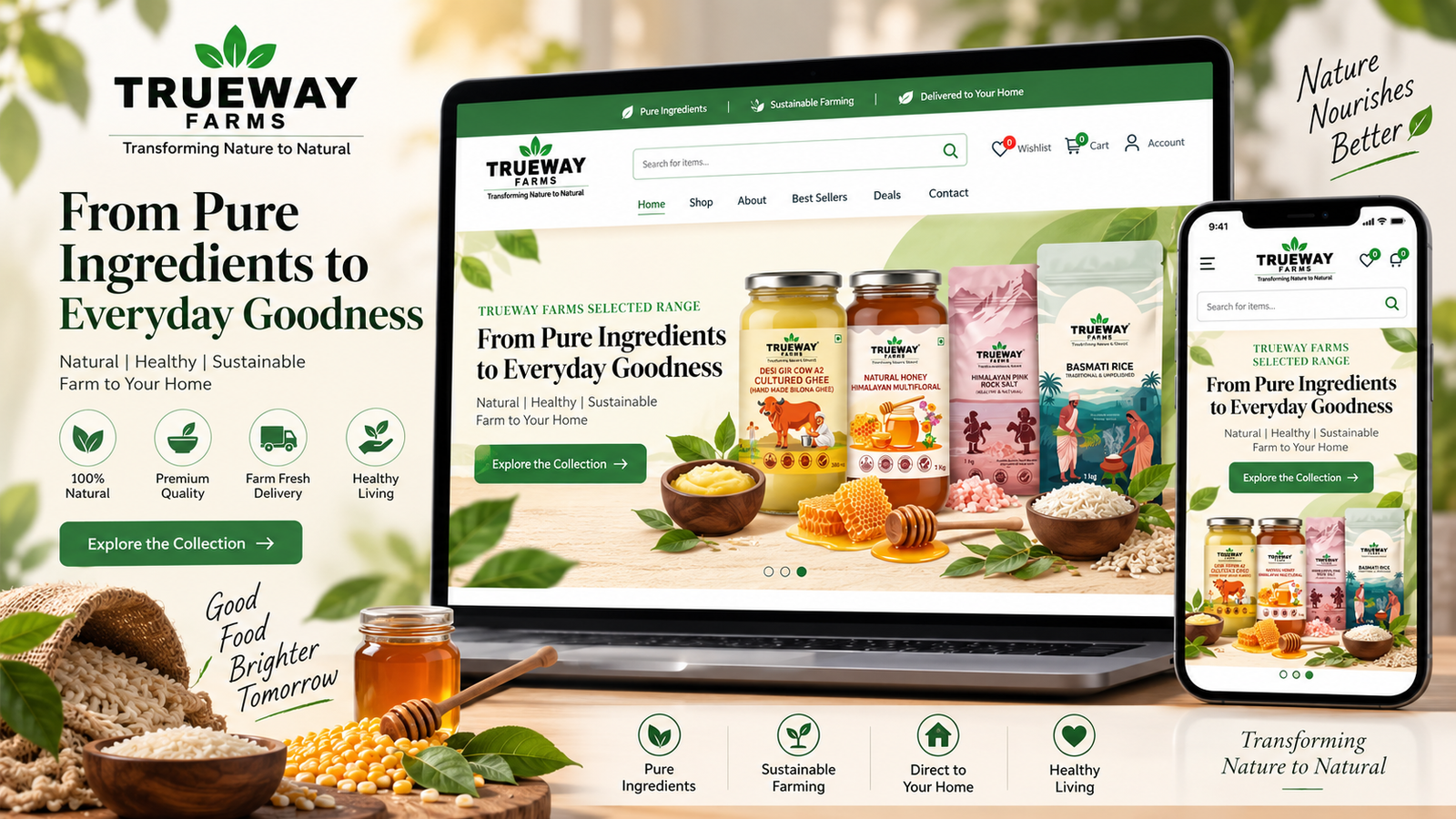 TrueWay Farms — Organic Fresh Produce & Agri ERP